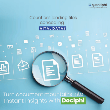 Document-processing poster using a magnified-data visual metaphor