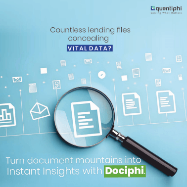 Document-processing poster using a magnified-data visual metaphor
