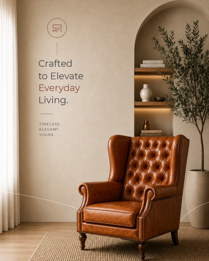 Heritage accent chair carousel, panel 3 — joinery and frame detail